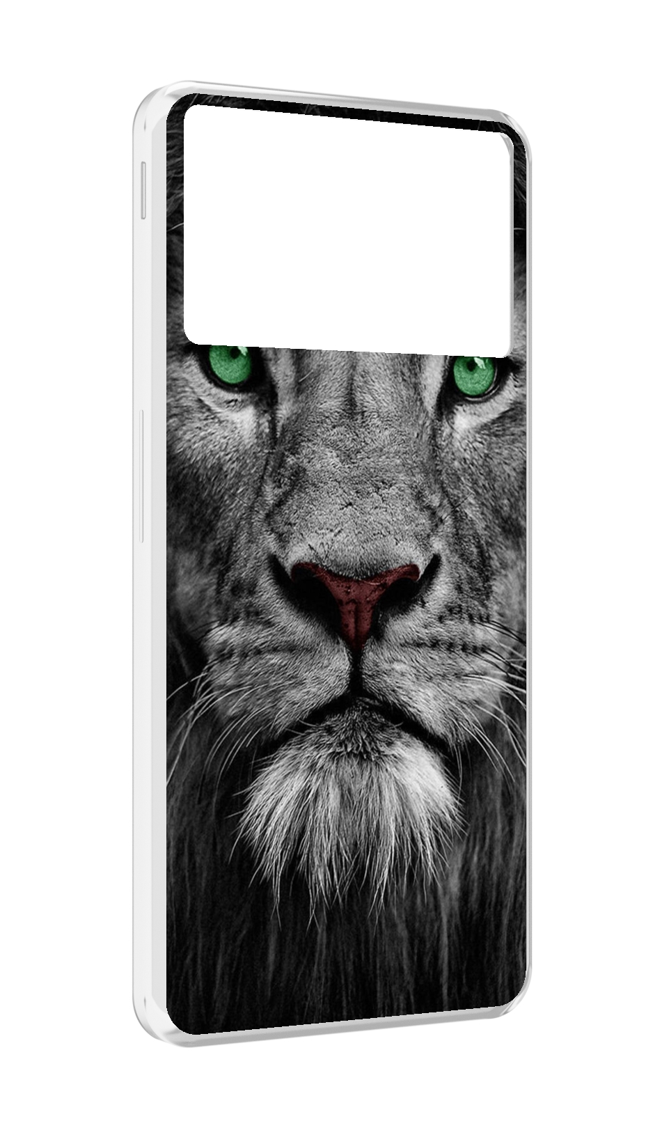 

Чехол MyPads Лев-зеленоглазый мужской для ZTE Nubia Z40S Pro, Прозрачный, Tocco