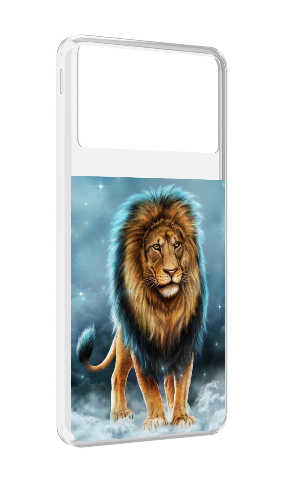 

Чехол MyPads Лев-в-тумане для ZTE Nubia Z40S Pro, Прозрачный, Tocco