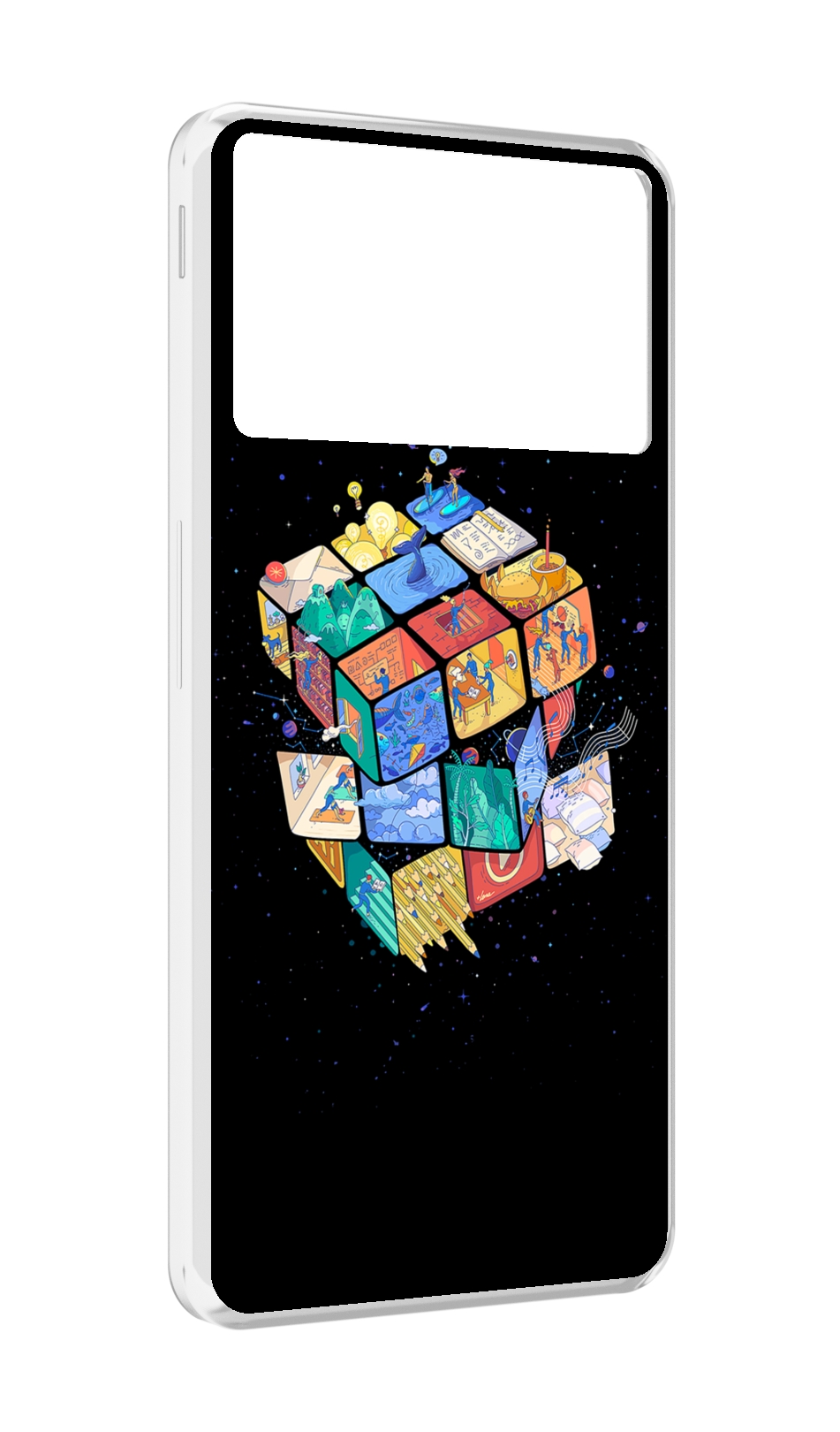 

Чехол MyPads Кубик-Рубика для ZTE Nubia Z40S Pro, Прозрачный, Tocco