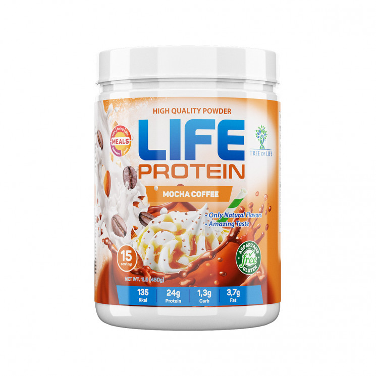 фото Протеин tree of life life protein 450 г mocha coffee