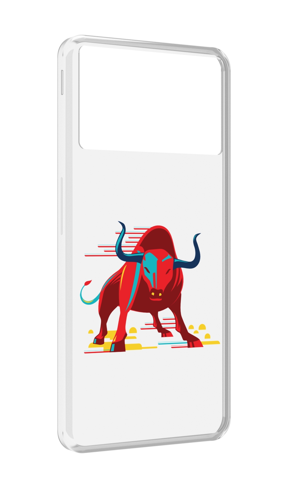 

Чехол MyPads Красный-бык для ZTE Nubia Z40S Pro, Прозрачный, Tocco