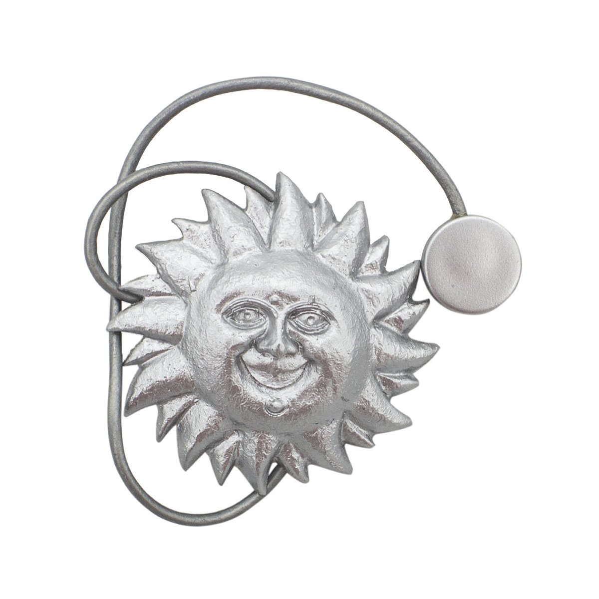 фото Подхват магнитный для штор 'солнце' 8918, упак(2шт), серебряный wehome