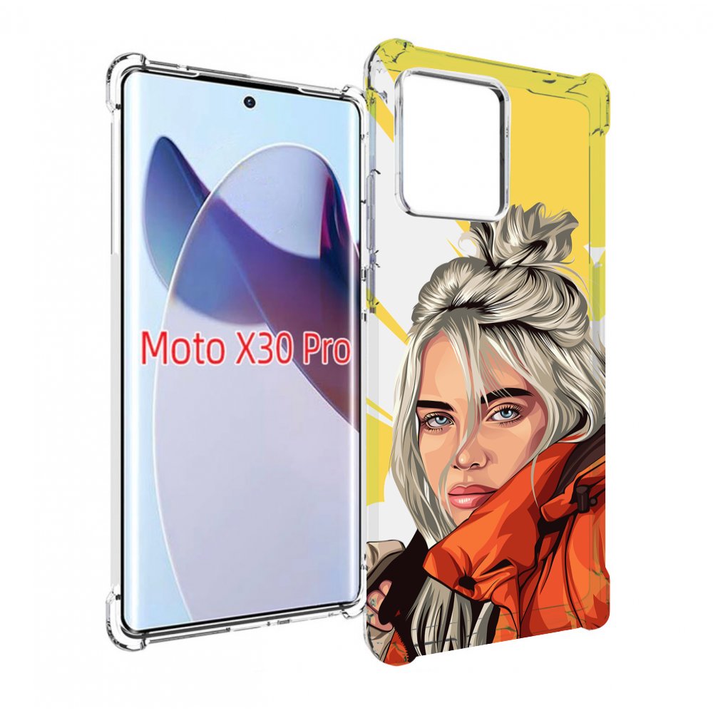 

Чехол MyPads билли-айлиш-в-куртке для Motorola Moto X30 Pro, Прозрачный, Tocco