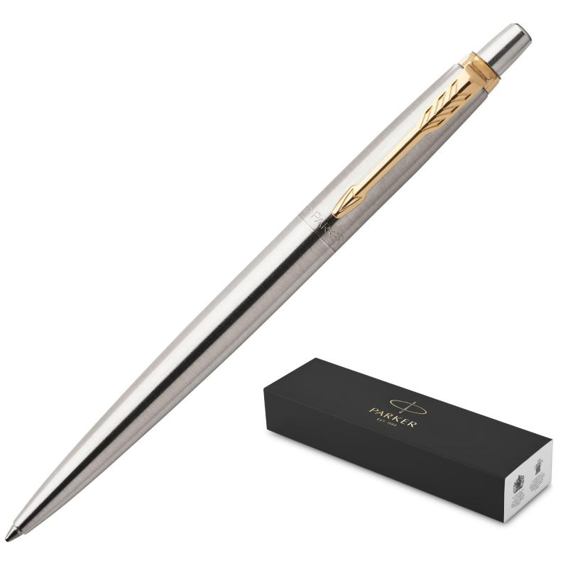

Ручка шариковая PARKER JOTTER STAINLESS STEEL GT синий 0,8мм 1953182