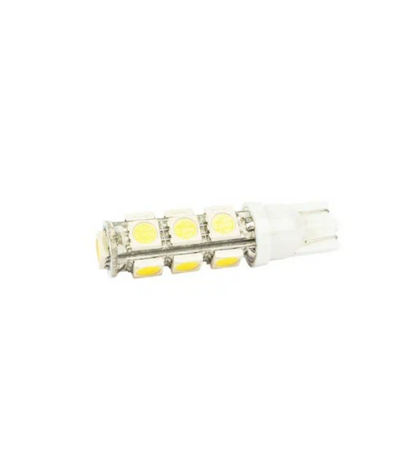 Лампа светодиодная 12 V T10-13SMD белая повторит, габарит б/цок МАЯК