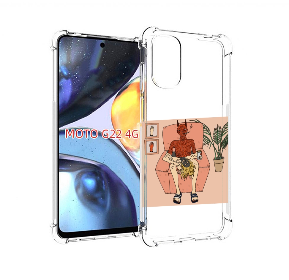 

Чехол MyPads девушка-сняла-кожу для Motorola Moto G22 4G, Прозрачный, Tocco