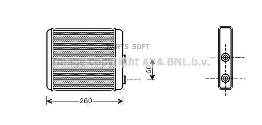 Радиатор отопителя OPEL: ASTRA G Наклонная задняя часть (F48_, F08_) 1.2 16V/1.4 16V/1.6/1
