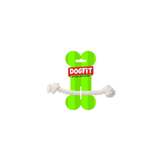 

Игрушка для собак Dogfit Грейфер канатный с узлами белая 17 см