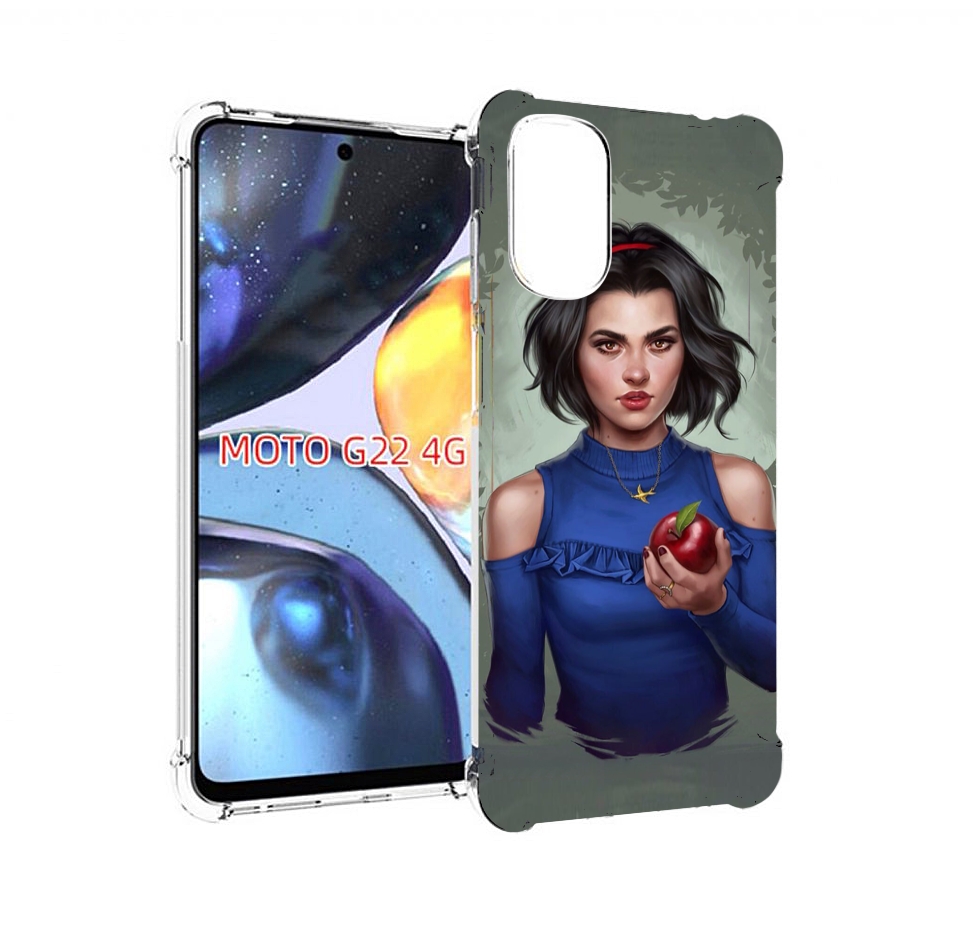 

Чехол MyPads девушка-с-яблоком женский для Motorola Moto G22 4G, Прозрачный, Tocco