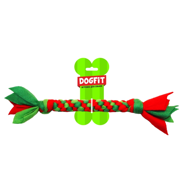 

Игрушка для собак Dogfit Грейфер канатный красно-зеленая