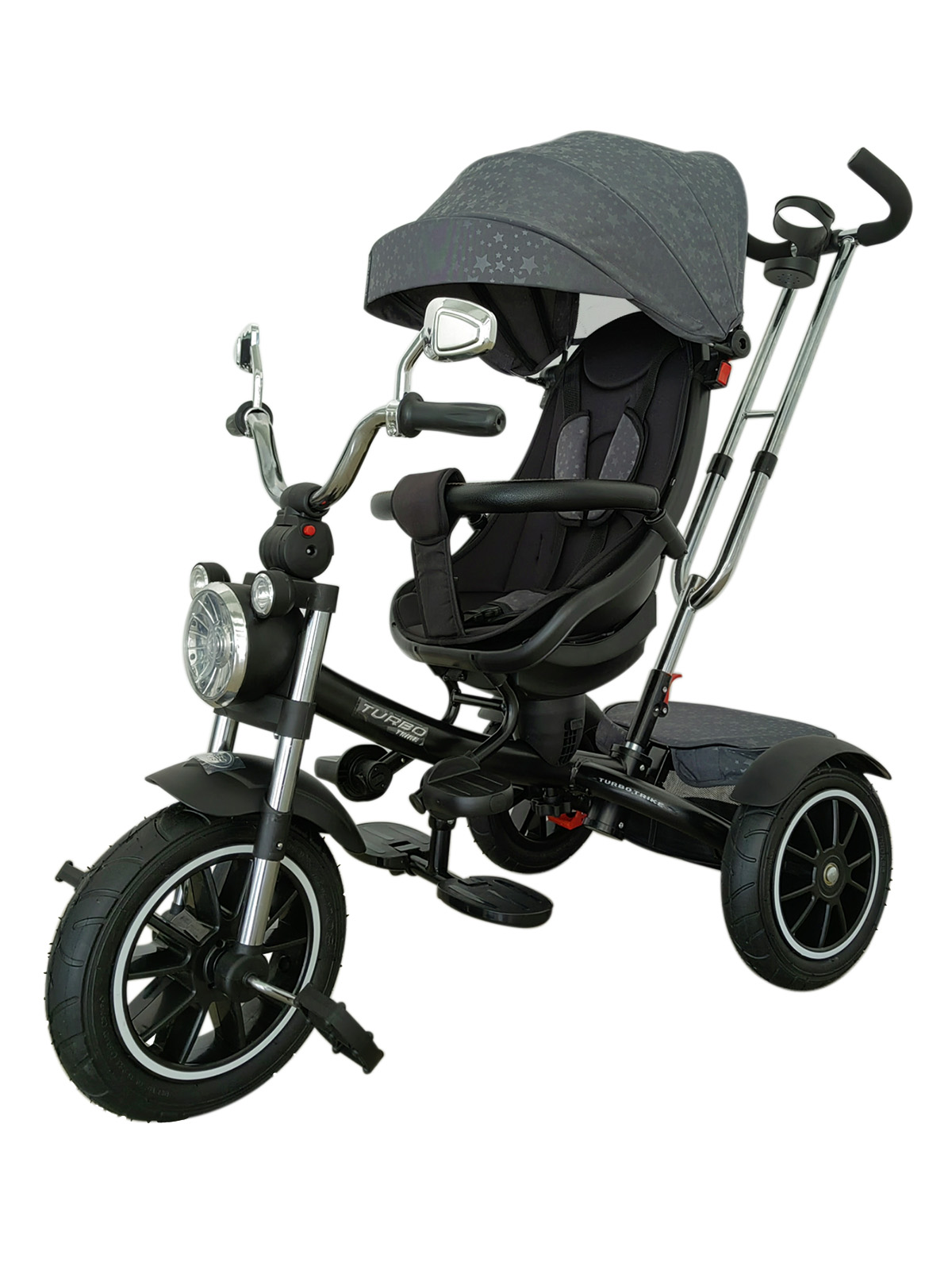 

Велосипед трехколесный Sportsbaby Turbo 4 MS-0755 серый, MS-0755