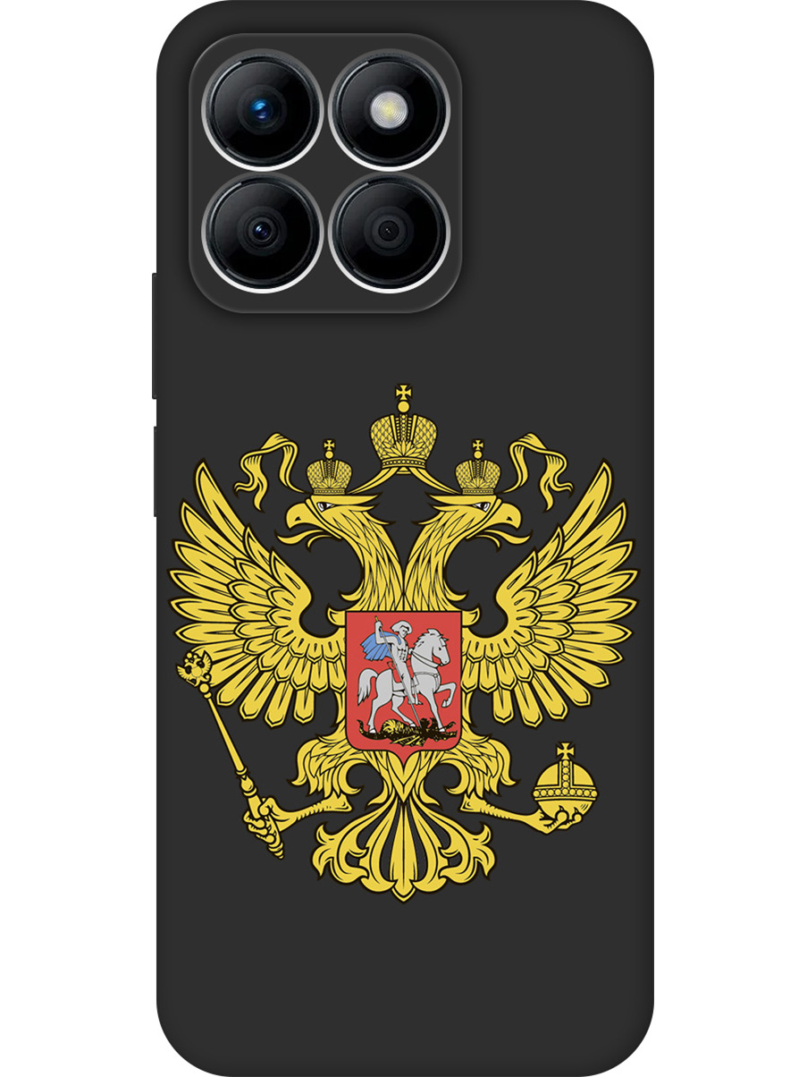 

Силиконовый чехол на Honor X8b с принтом "Двуглавый орел" матовый черный, Черный;прозрачный;желтый, 781973281