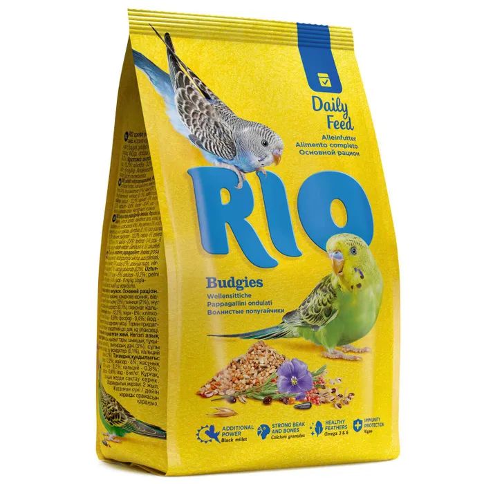 

Сухой корм для волнистых попугаев RIO, 2 шт по 1кг
