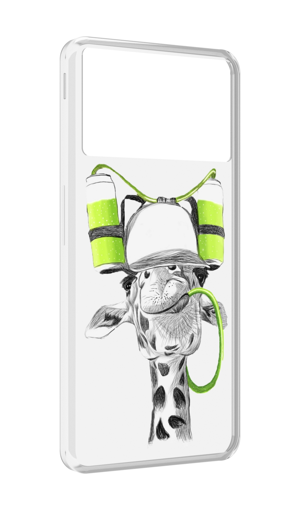 

Чехол MyPads Жираф для ZTE Nubia Z40S Pro, Прозрачный, Tocco