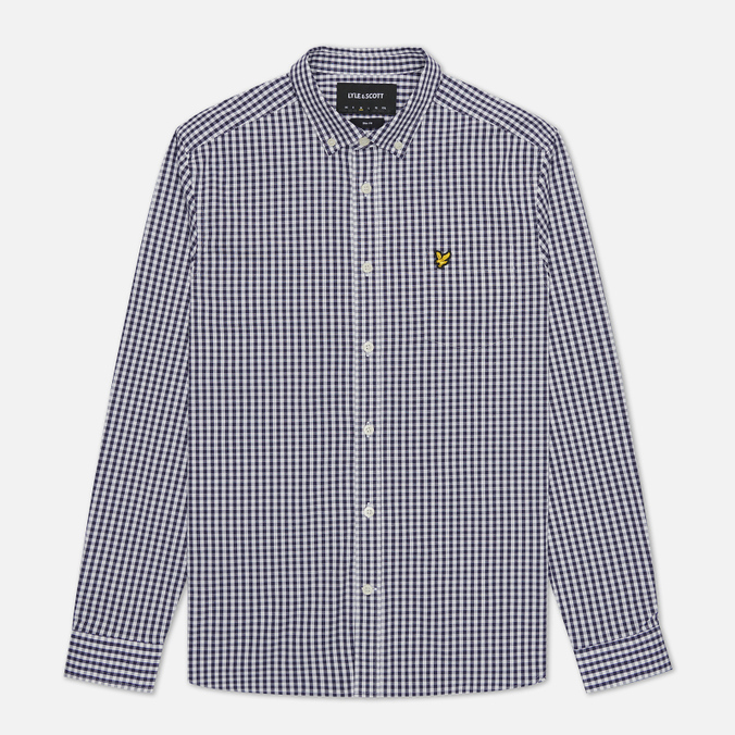 

Рубашка мужская Lyle & Scott LW1114V синяя L, LW1114V