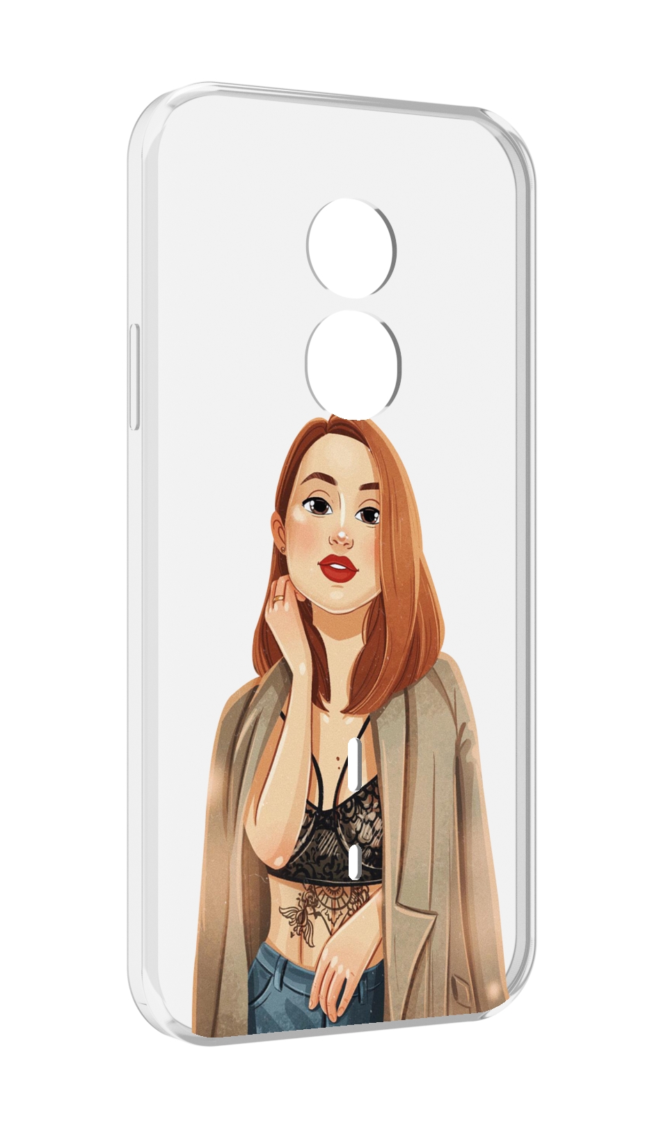 

Чехол MyPads девушка-в-кружевном-2 для Doogee S51, Прозрачный, Tocco