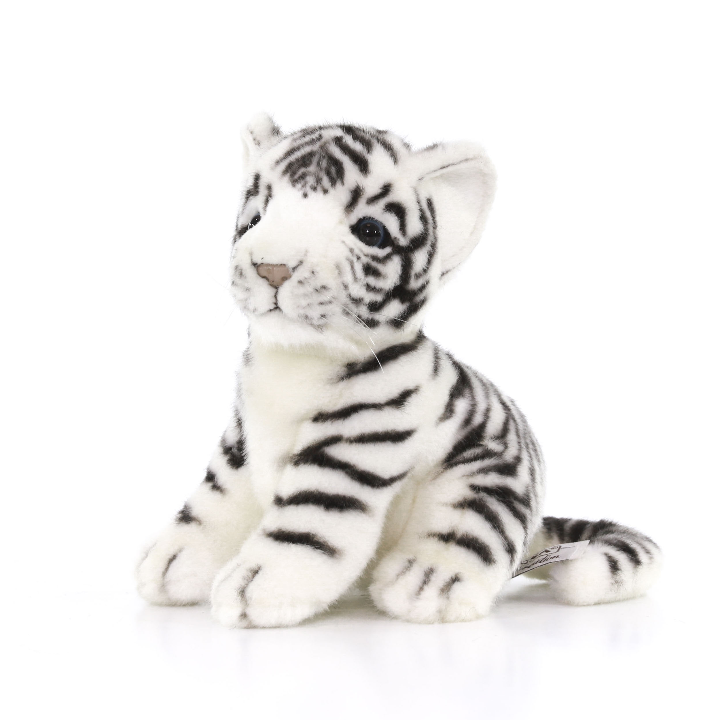 Реалистичная мягкая игрушка Hansa Creation Тигренок белый, 18 см реалистичная мягкая игрушка hansa creation тигр жаккард 140 см