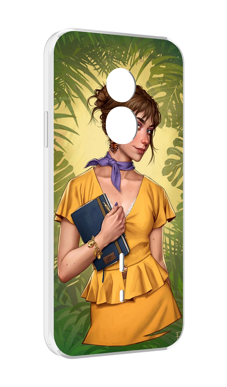 

Чехол MyPads девушка-в-зелени женский для Doogee S51, Прозрачный, Tocco