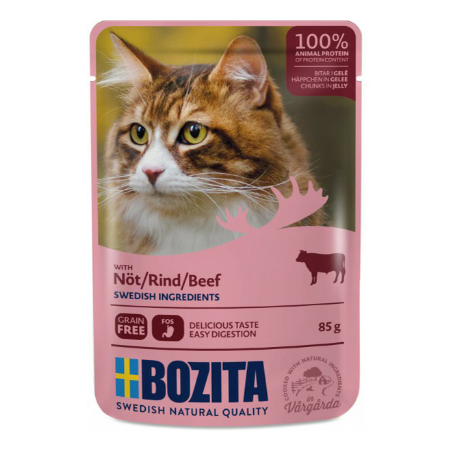 

Влажный корм для кошек BOZITA, говядина, 85г