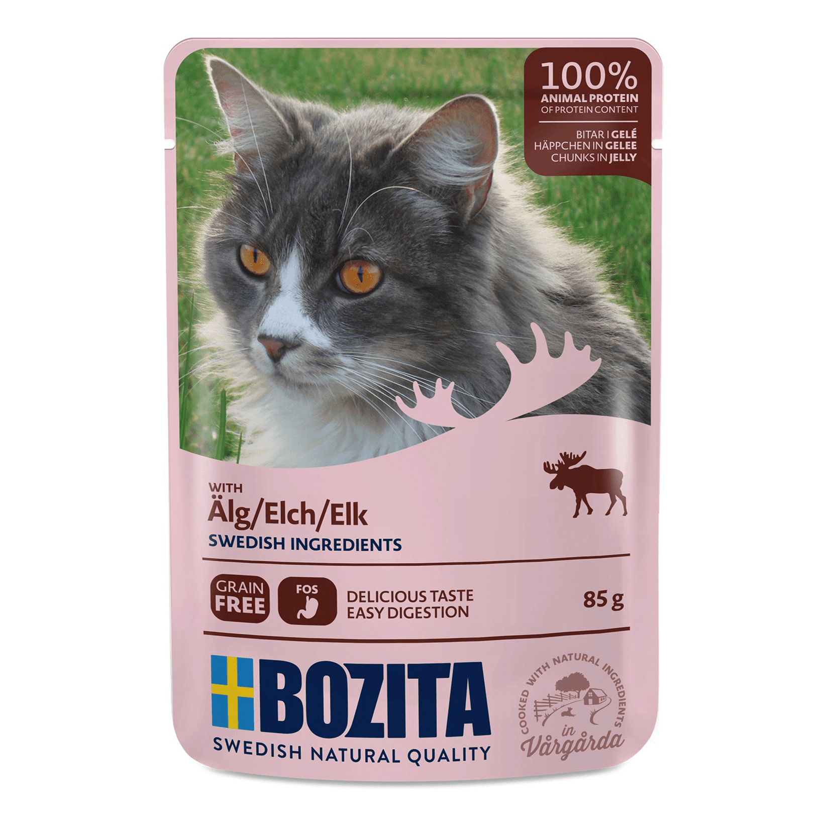 фото Влажный корм для кошек bozita, оленина, 85г