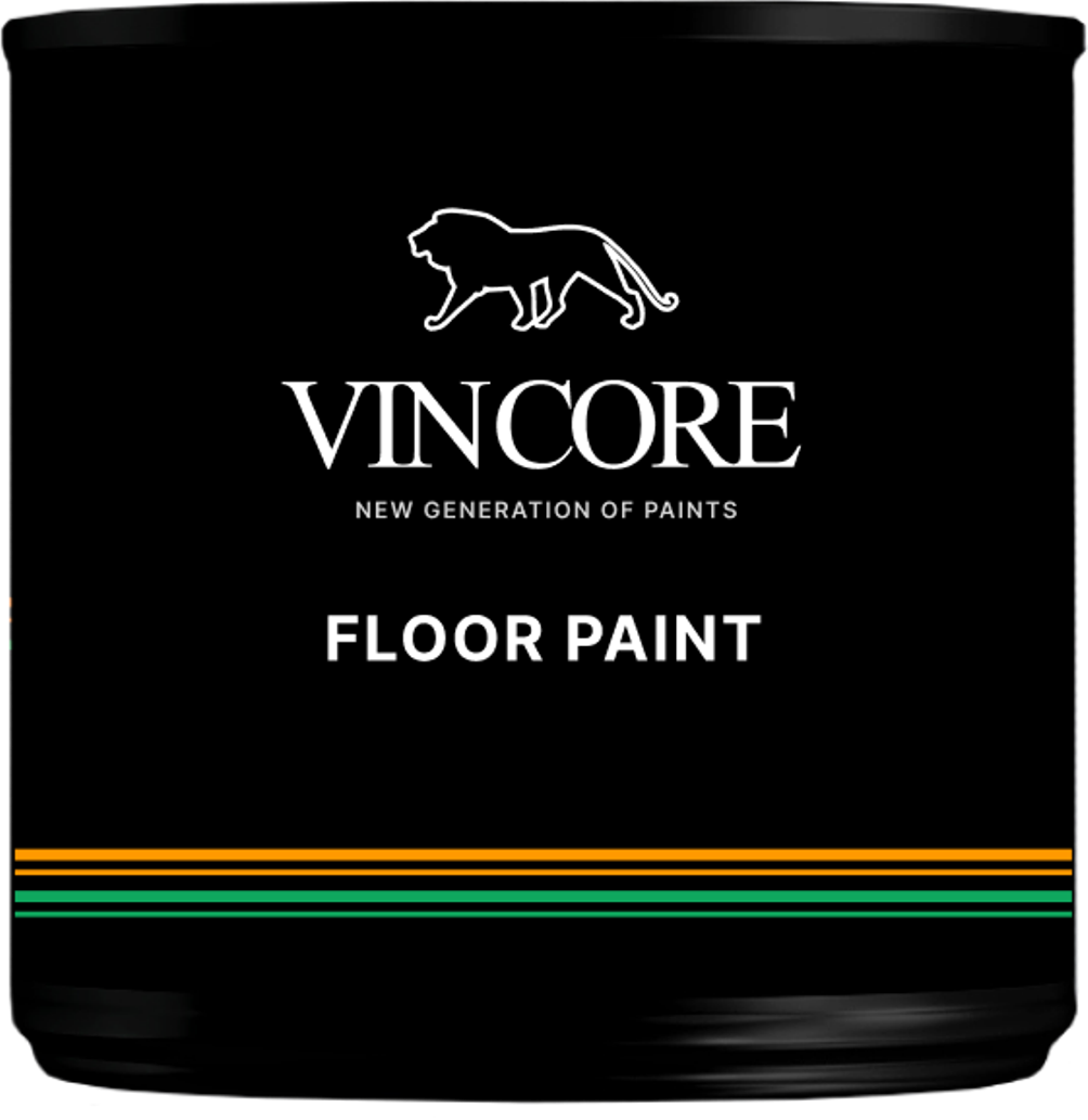 

Краска на водной основе для пола VINCORE FLOOR PAINT коричневая 3.6 кг, VINCORE FLOOR PAINT