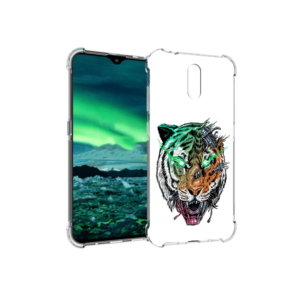 

Чехол MyPads Tocco для Nokia 2.3 робо-тигр (PT142254.97.584), Прозрачный, Tocco