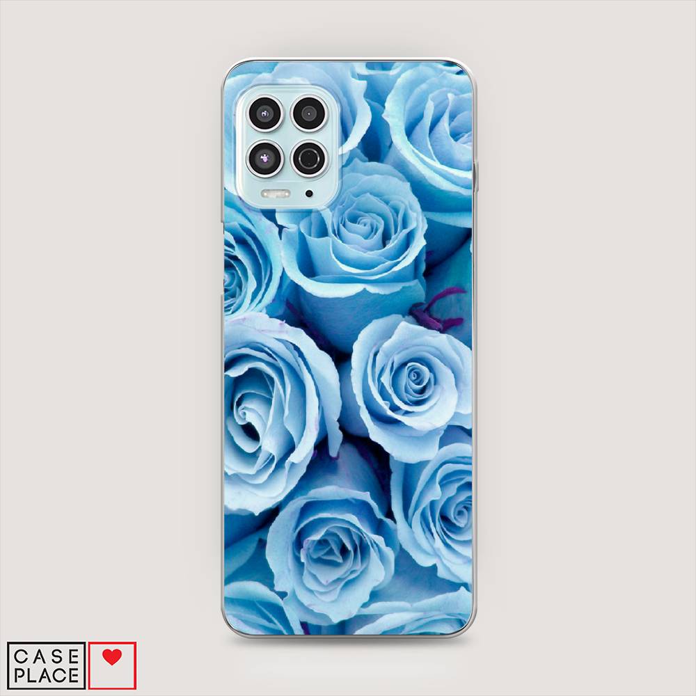 

Чехол Awog на Motorola Moto G100 "Лазурные розы", Разноцветный, 241650-8