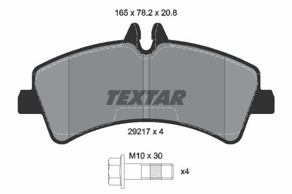 

Тормозные колодки Textar дисковые 2921702