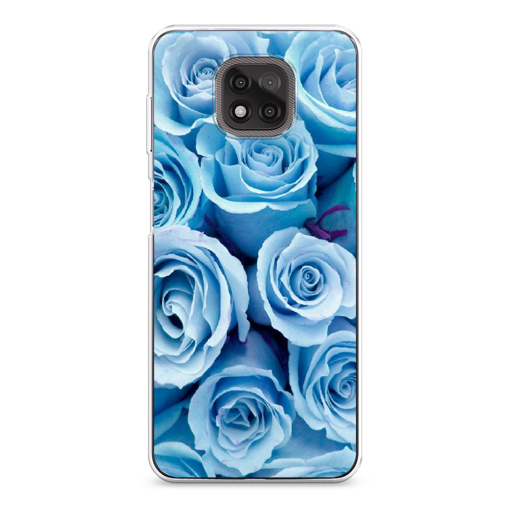 

Чехол Awog на Motorola Moto G Power 2021 "Лазурные розы", Разноцветный, 242750-8