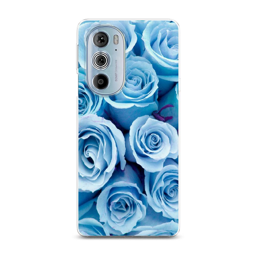 

Чехол Awog на Motorola Edge 30 Pro "Лазурные розы", Разноцветный, 243350-8