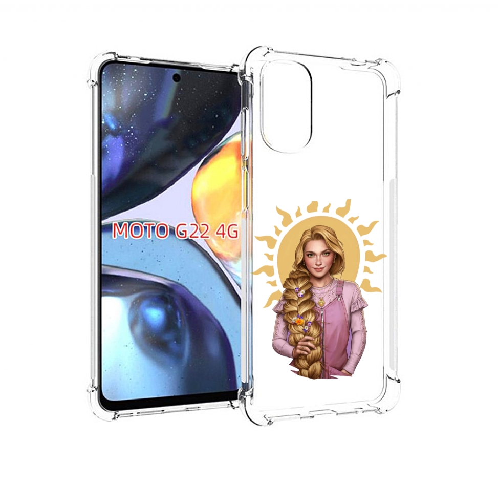 

Чехол MyPads девушка-с-большой-косой для Motorola Moto G22 4G, Прозрачный, Tocco