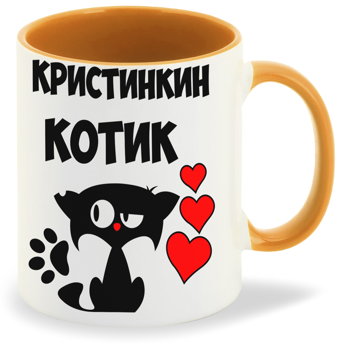 

Кружка CoolPodarok Кристинкин котик, Кристинкин котик