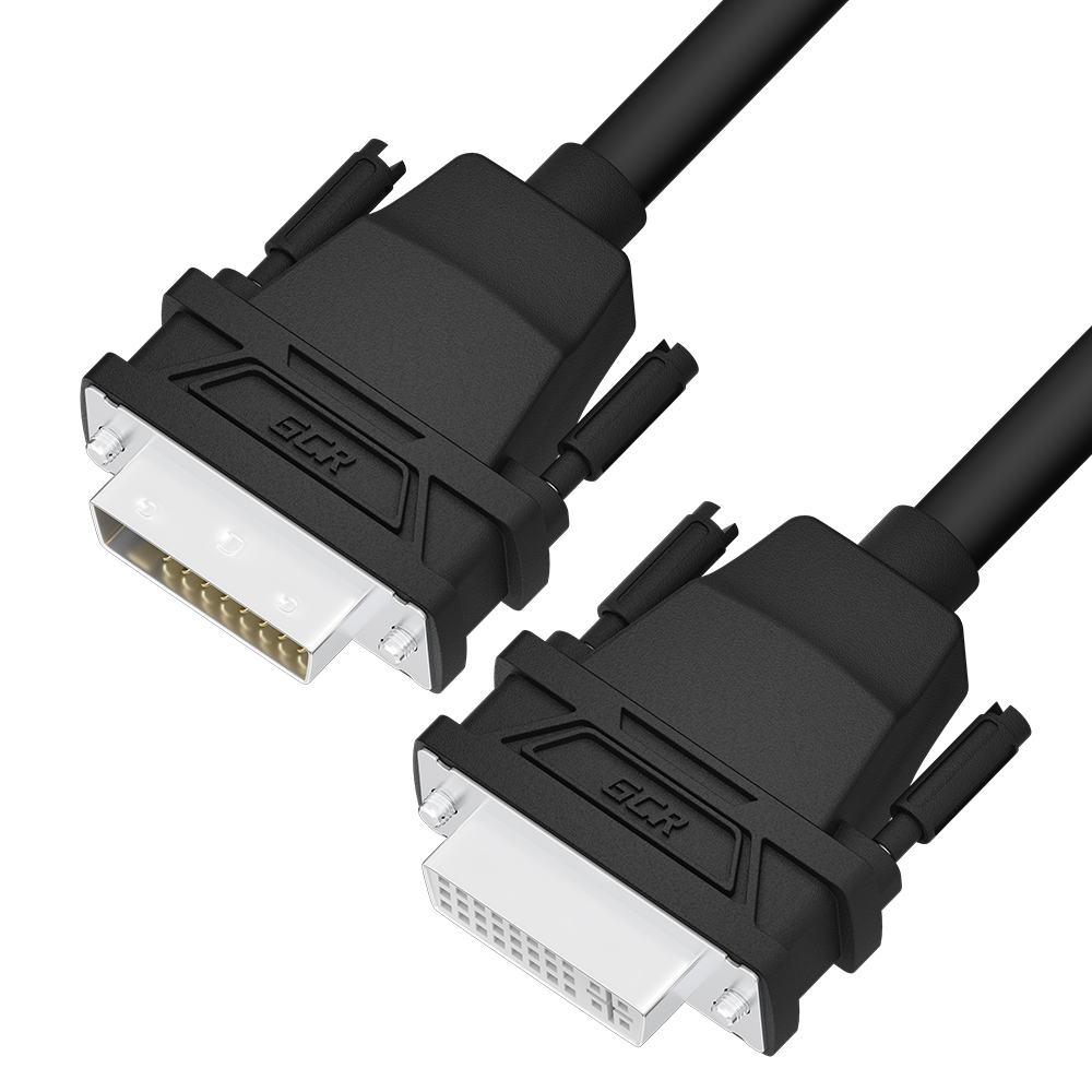 

Кабель GCR DVI - DVI вилка-розетка 0.5м GCR-54719, Черный, GCR-DVID3