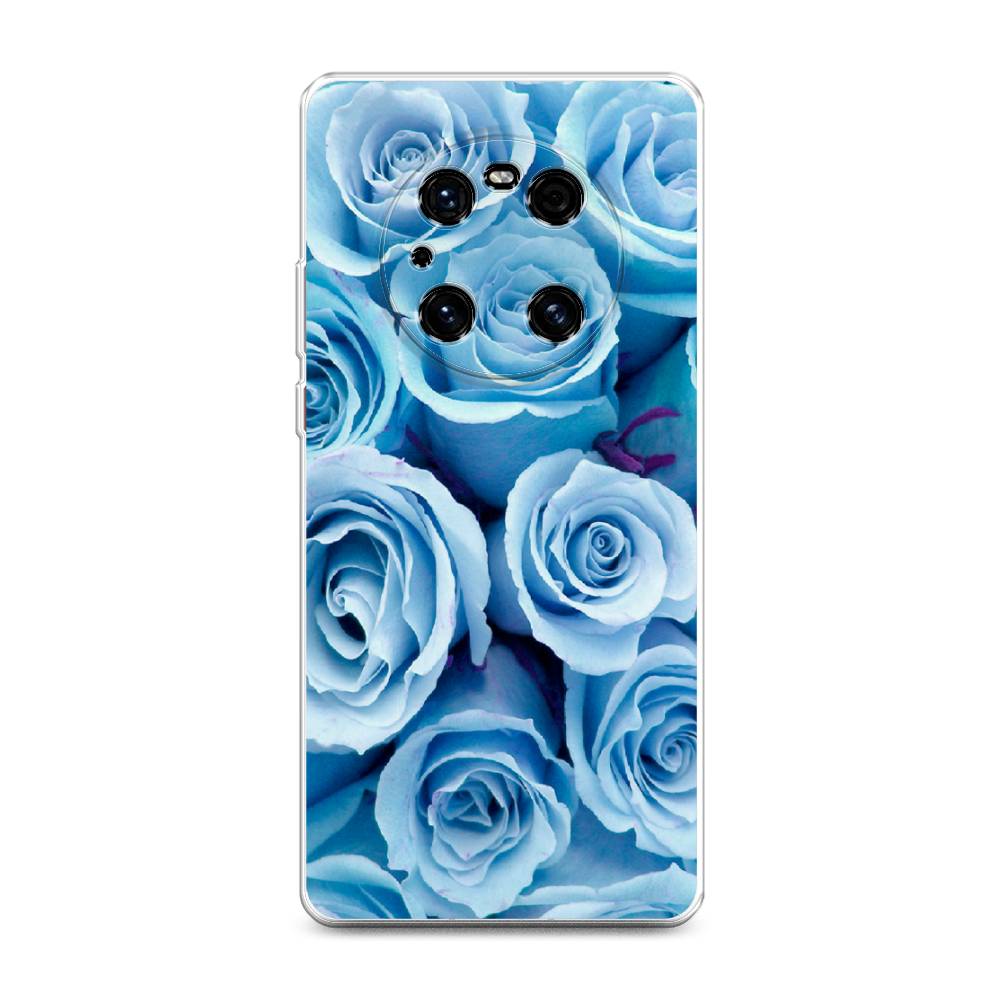 фото Силиконовый чехол "лазурные розы" на huawei mate 40e pro awog