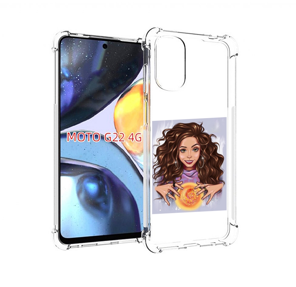 

Чехол MyPads девушка-волшебница для Motorola Moto G22 4G, Прозрачный, Tocco