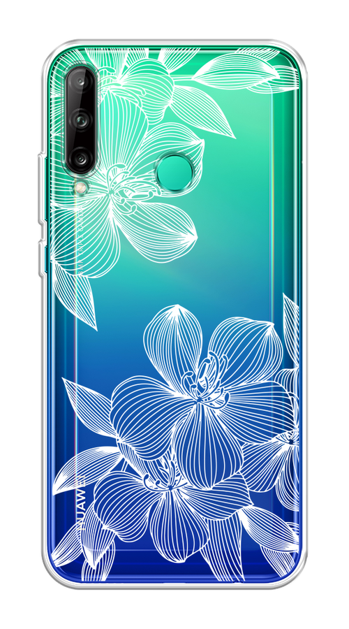 

Чехол на Honor 9C/Huawei P40 Lite E/Y7p "Крокус", Белый;прозрачный, 6103350-1