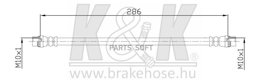 

Шланг тормозной K&K ft4637