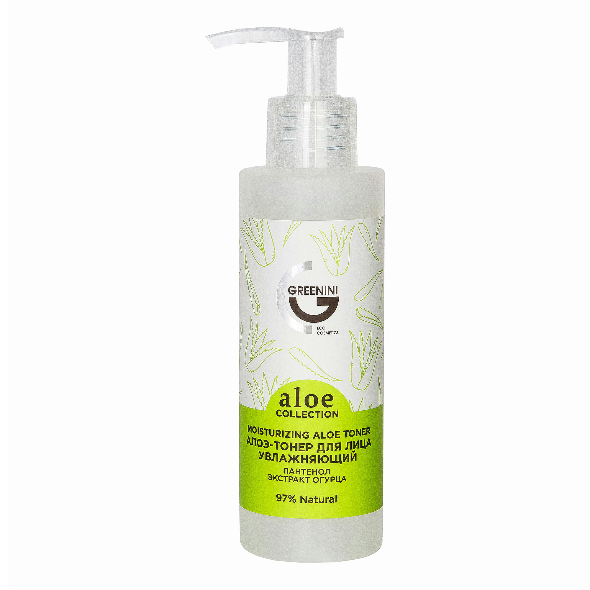 

Тонер для лица Greenini Aloe Collection Увлажняющий 150 мл