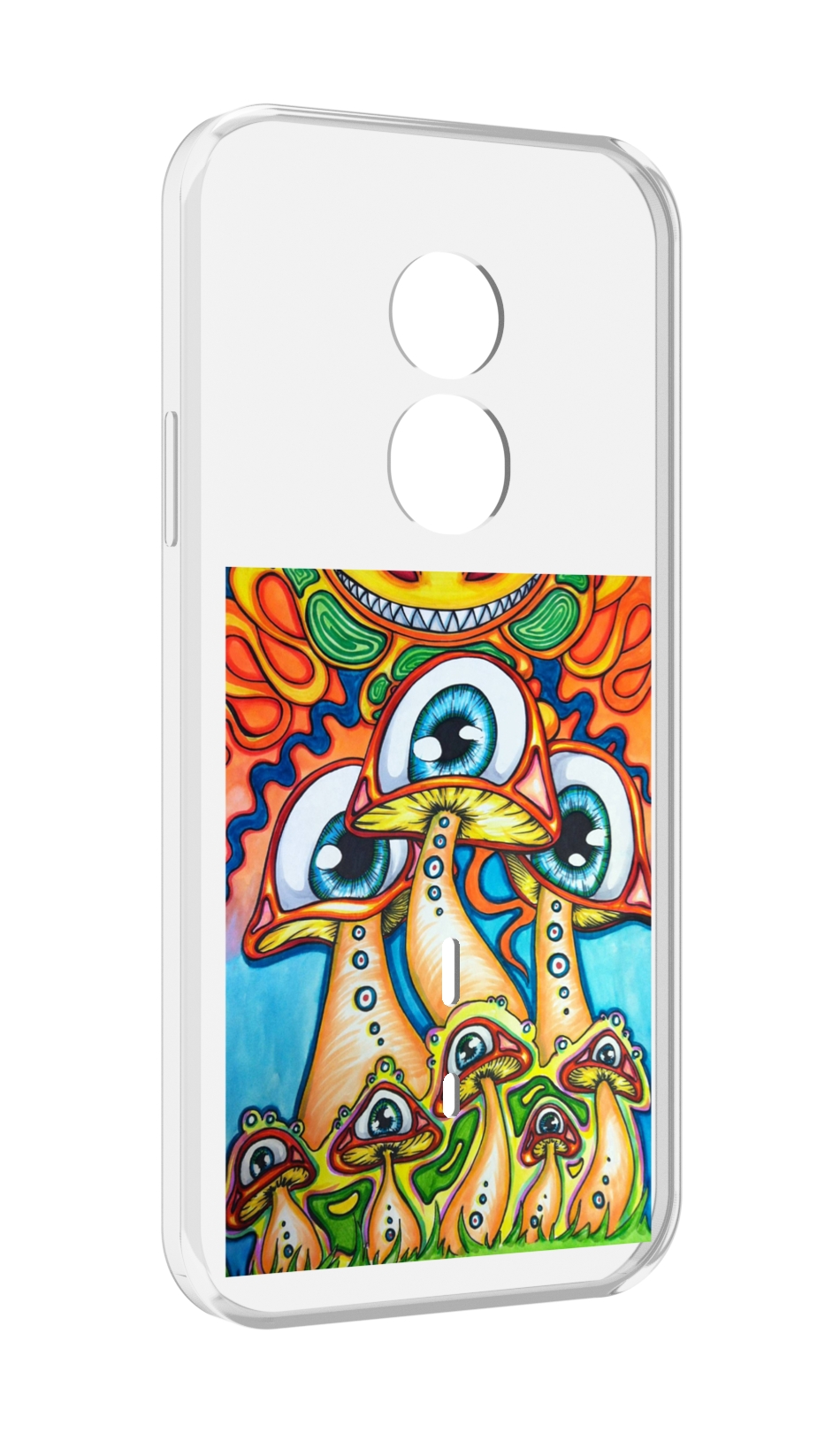 

Чехол MyPads грибы с глазами для Doogee S51, Прозрачный, Tocco