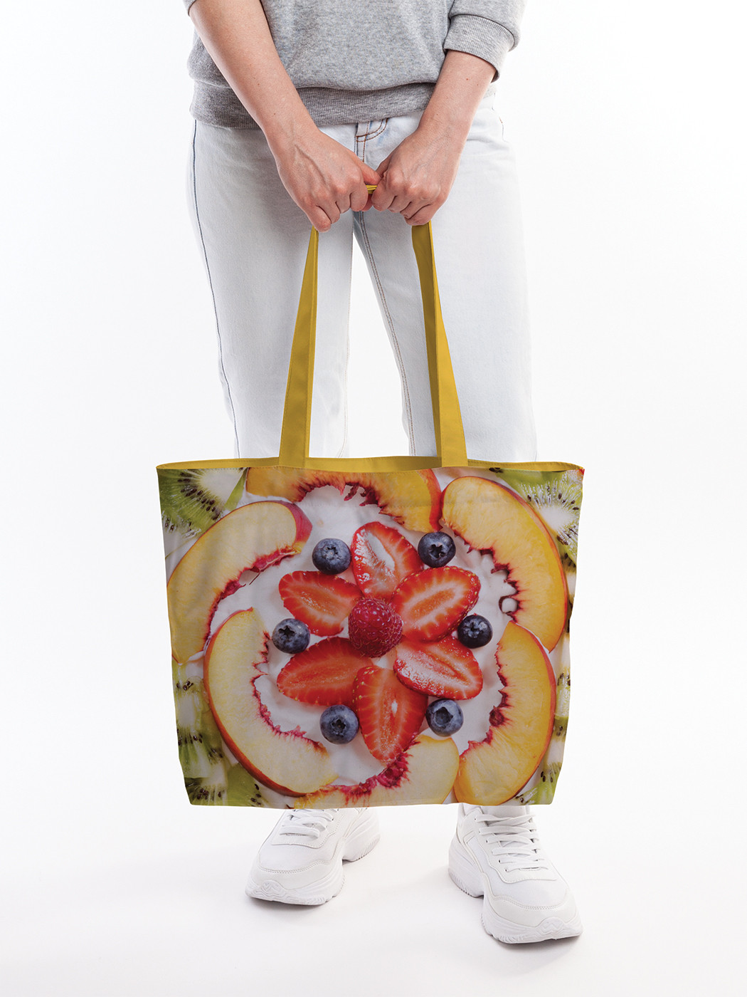 Текстильная женская сумка на молнии для пляжа и фитнеса bsz_413966 JoyArty