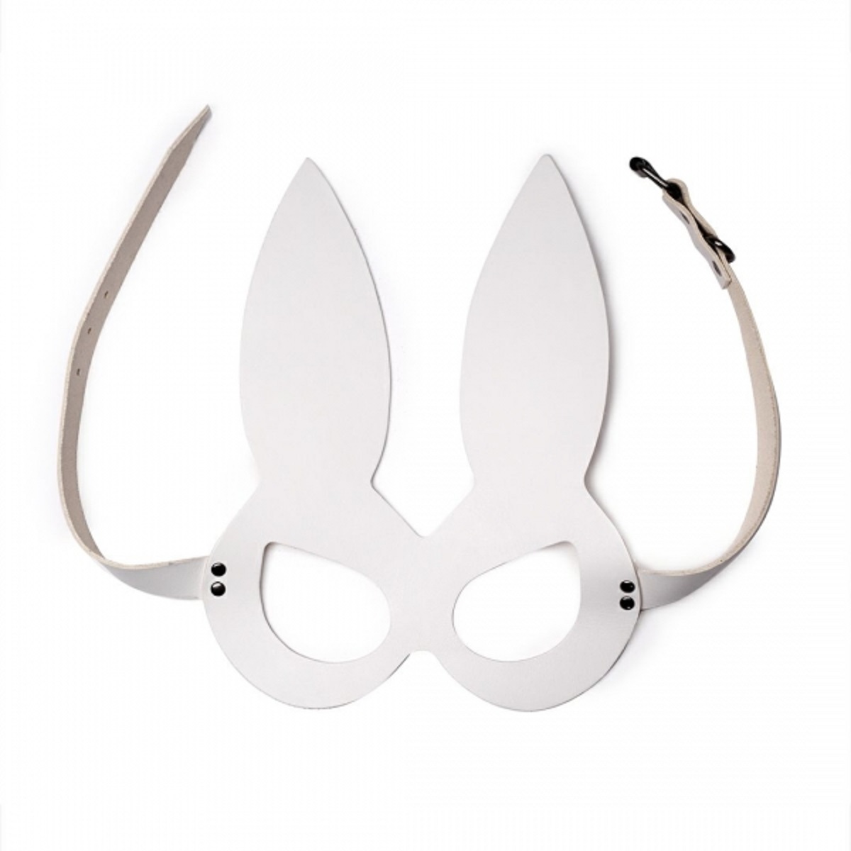 Кожаная женская маска Matryoshka кролика, белая