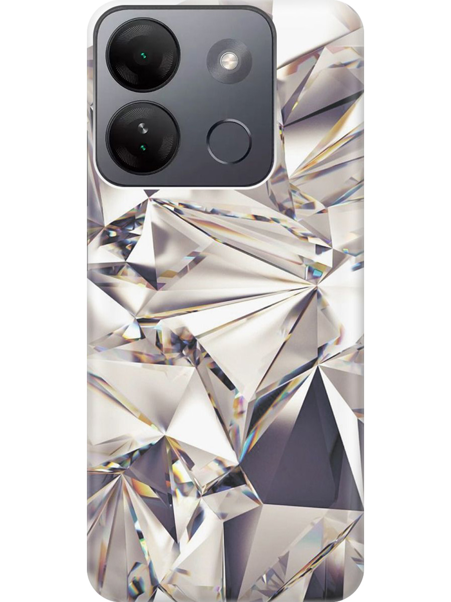 

Силиконовый чехол на Infinix Smart 7 HD с принтом "Алмазные грани", Прозрачный;серый;черный, 769392031
