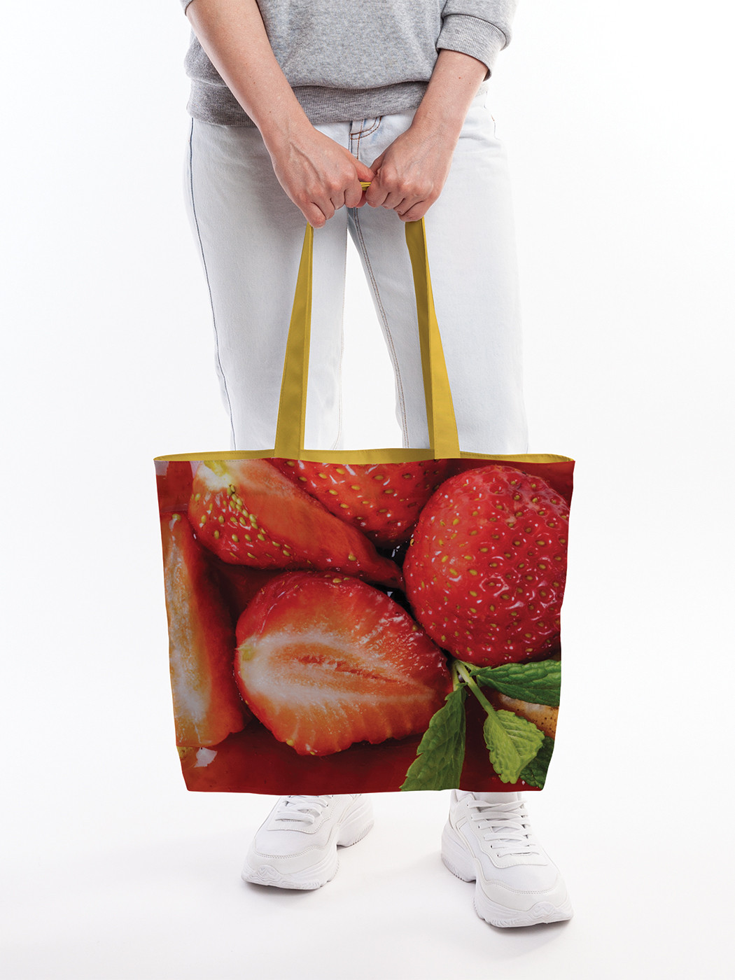 Текстильная женская сумка на молнии для пляжа и фитнеса bsz_413955 JoyArty