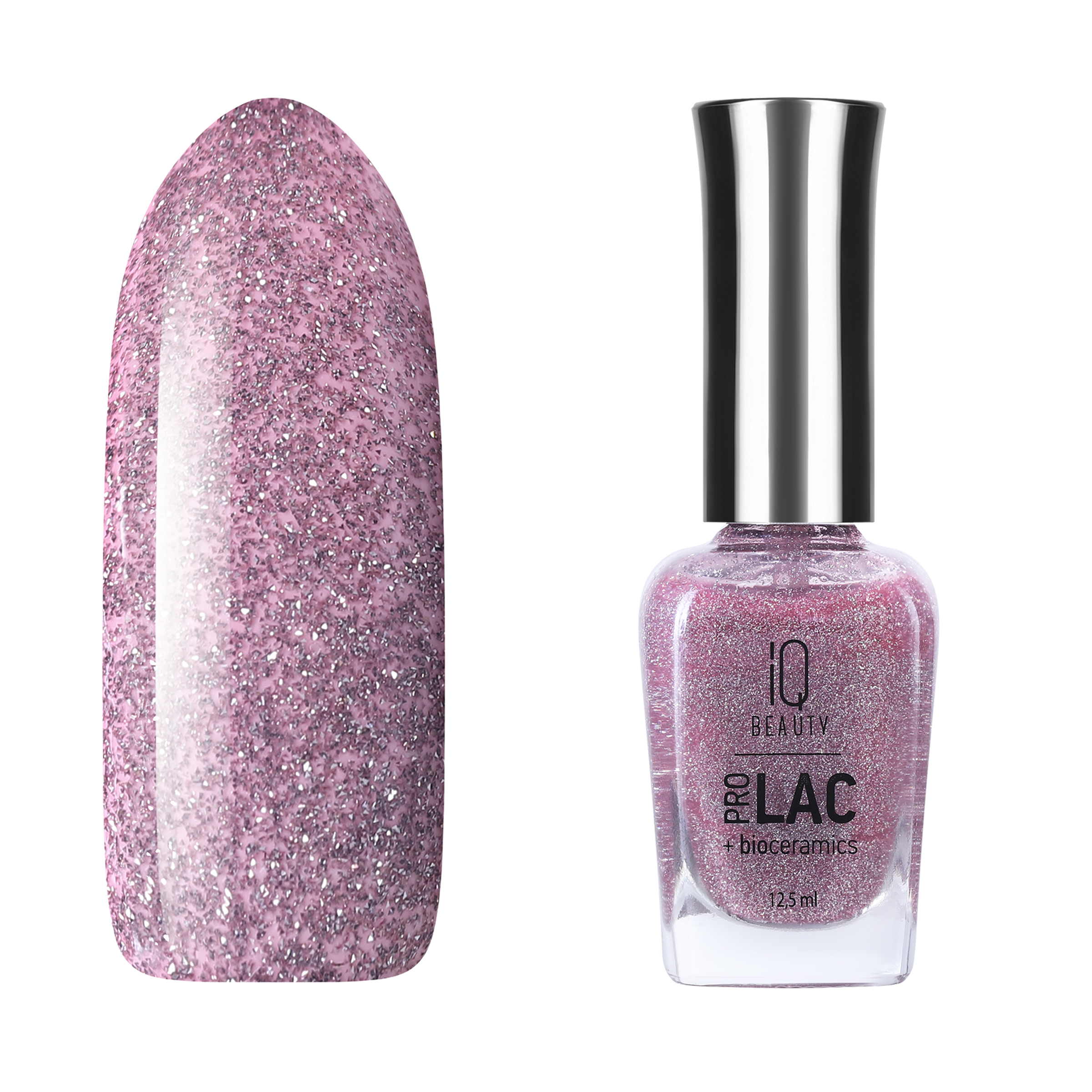

Лак для ногтей IQ Beauty PROLAC+bioceramics 119 Fairy Dust, 12.5 мл, Розовый
