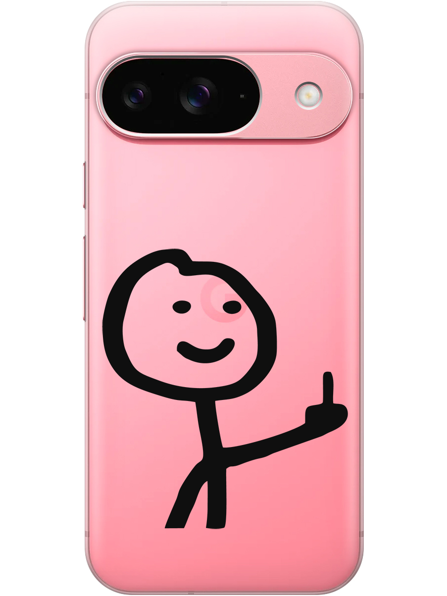 

Силиконовый чехол на Google Pixel 9 с принтом "Fck" прозрачный, Прозрачный;серый;черный, 784809761