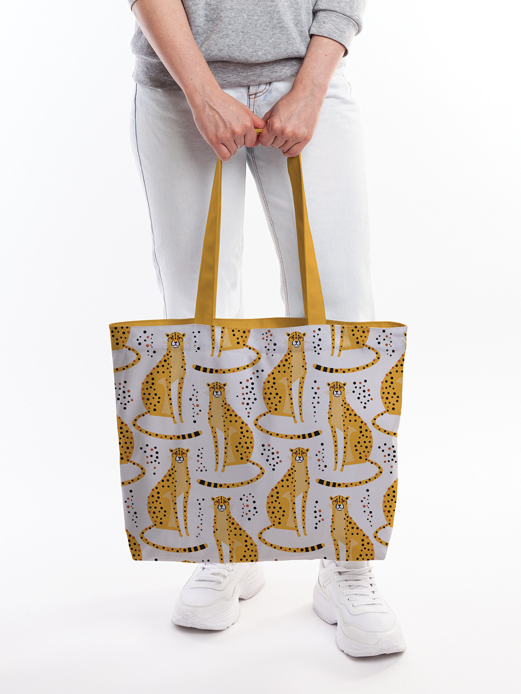 Текстильная женская сумка на молнии для пляжа и фитнеса bsz_413920 JoyArty