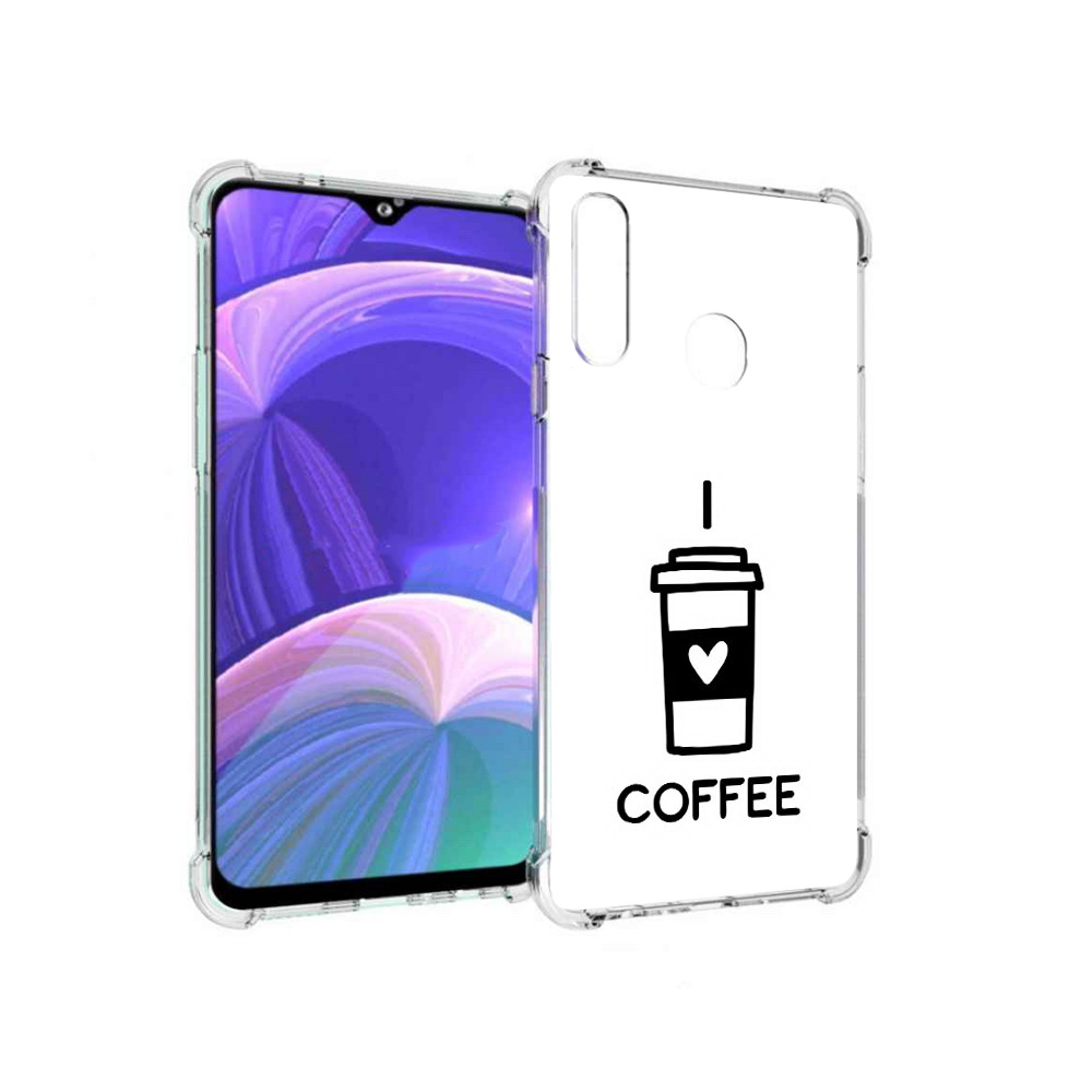 

Чехол MyPads Tocco для Samsung Galaxy A20s Я люблю кофе (PT139755.554.206), Прозрачный, Tocco
