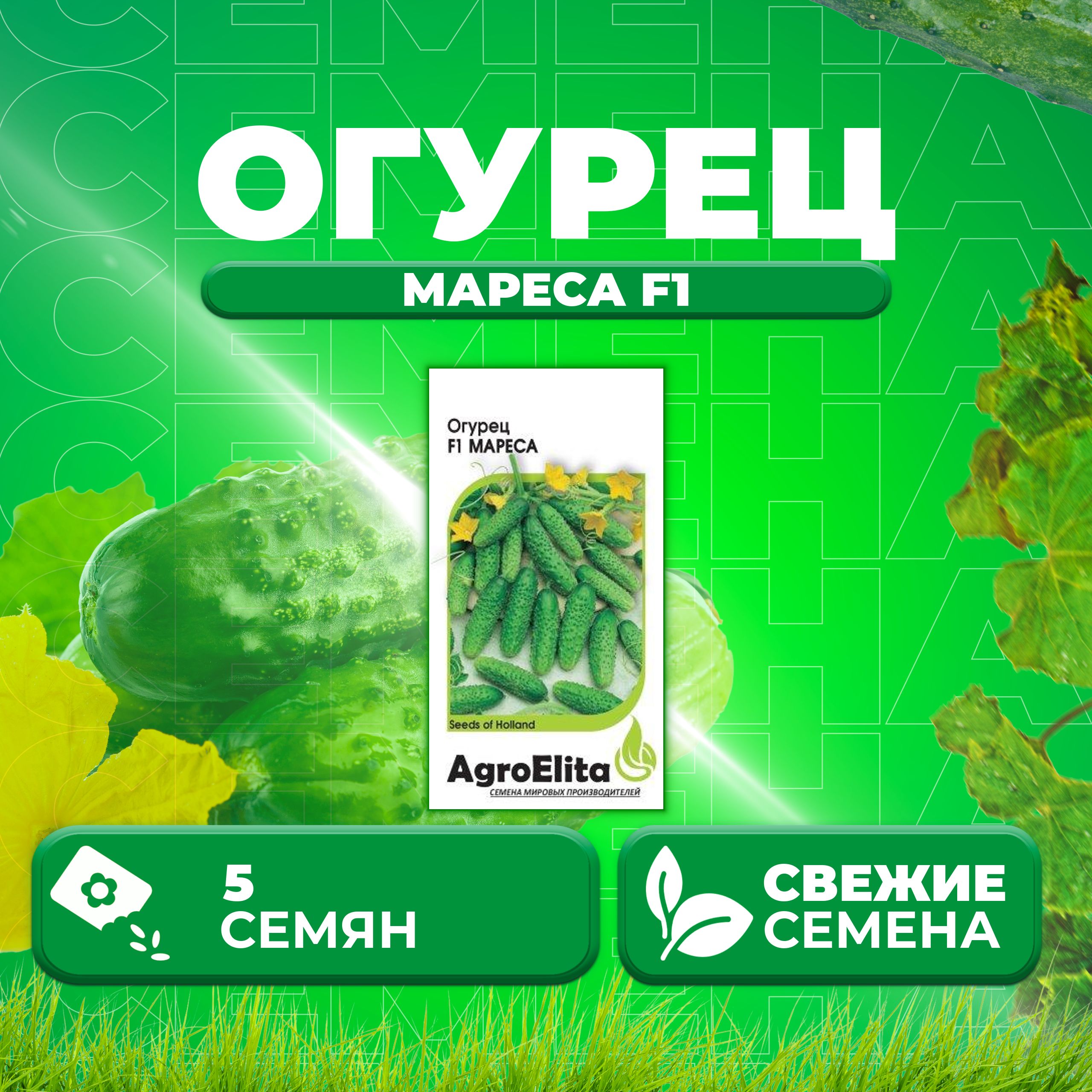 

Семена огурец Мареса F1 AgroElita 107000658-1 1 уп., 107000658