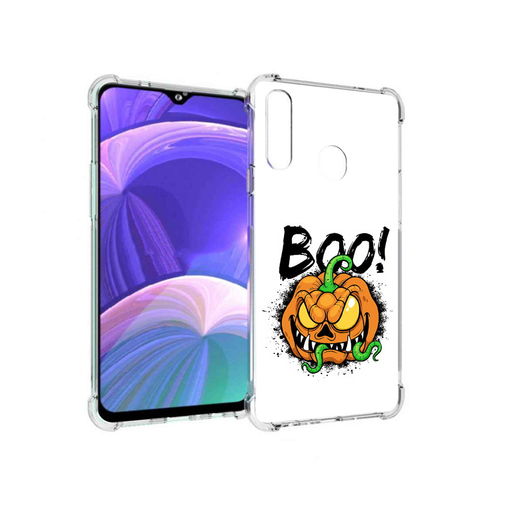 

Чехол MyPads Tocco для Samsung Galaxy A20s Хэллоуин бу (PT139755.554.193), Прозрачный, Tocco
