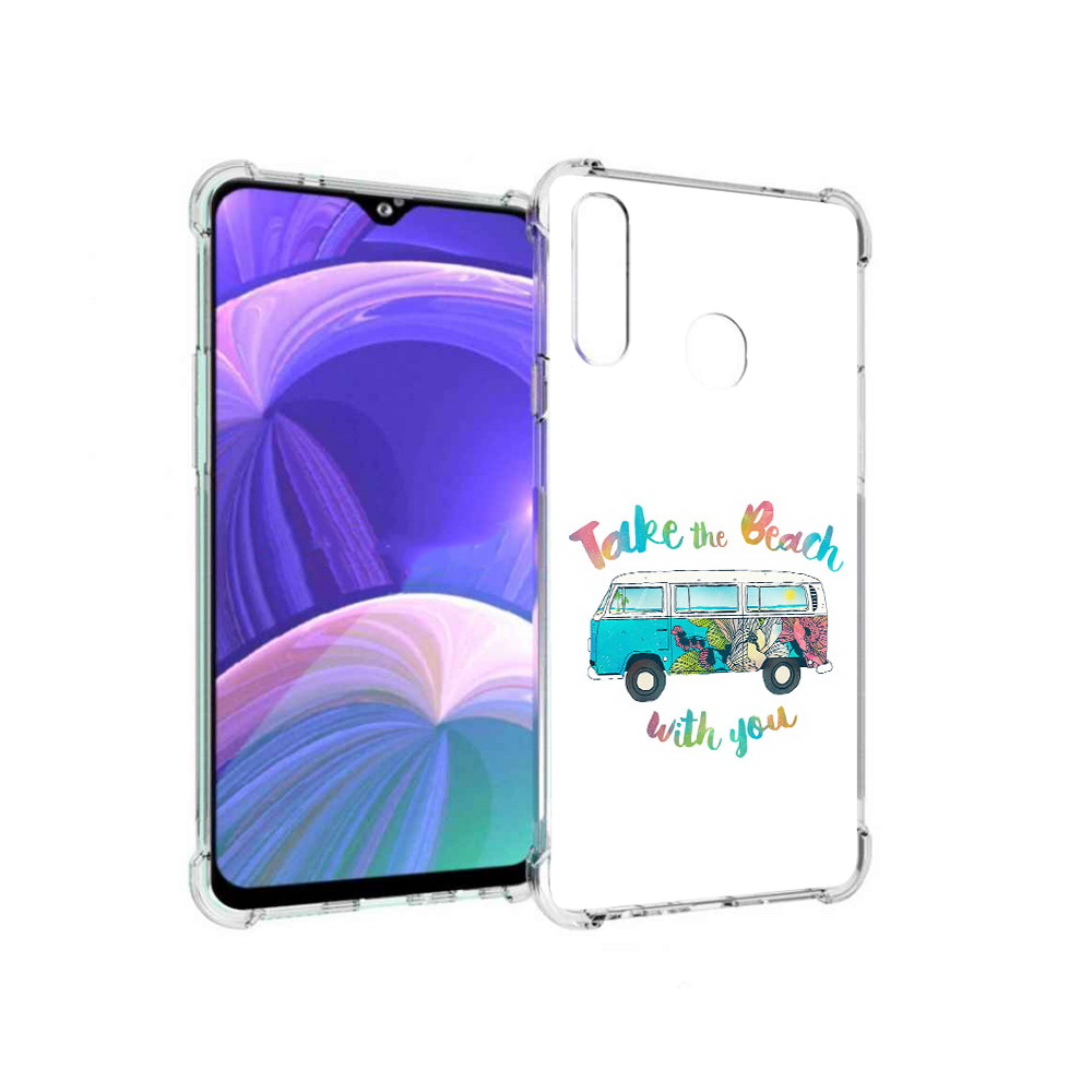 

Чехол MyPads Tocco для Samsung Galaxy A20s Хиппи автобус (PT139755.554.190), Прозрачный, Tocco